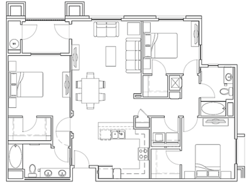 Vigor: Beds - 3: Baths - 2: SqFt Range - 1358 to 1358