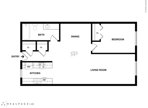 1BR: Beds - 1: Baths - 1: SqFt Range - 572 to 572