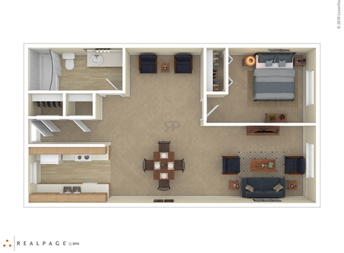 1BR: Beds - 1: Baths - 1: SqFt Range - 572 to 572