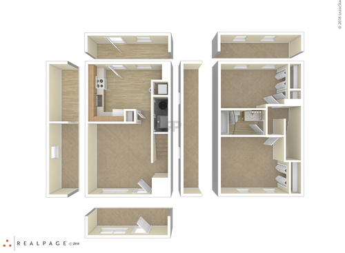 2 Bedroom: Beds - 2: Baths - 1: SqFt Range - 896 to 896