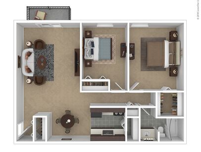 The Legacy: Beds - 2: Baths - 1: SqFt Range - 972 to 972