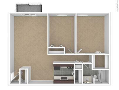 The Legacy: Beds - 2: Baths - 1: SqFt Range - 972 to 972