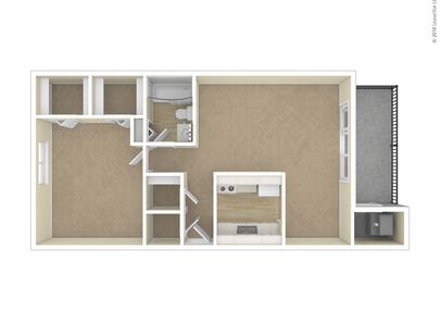 The Orion: Beds - 1: Baths - 1: SqFt Range - 810 to 810