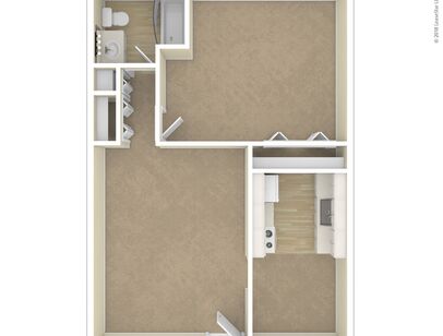 The Arlington: Beds - 1: Baths - 1: SqFt Range - 715 to 715