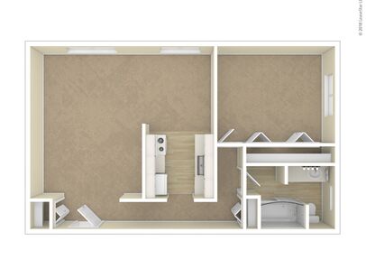 The Ashbury: Beds - 1: Baths - 1: SqFt Range - 795 to 795