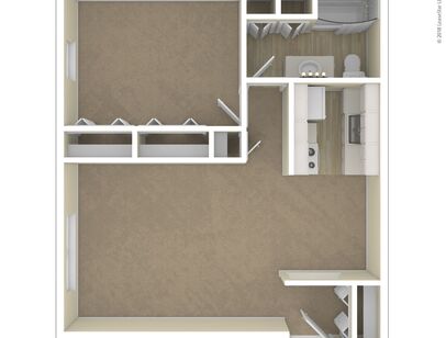 The Adams: Beds - 1: Baths - 1: SqFt Range - 730 to 730