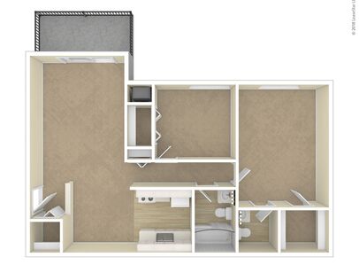 The Barrington: Beds - 2: Baths - 1.5: SqFt Range - 850 to 850