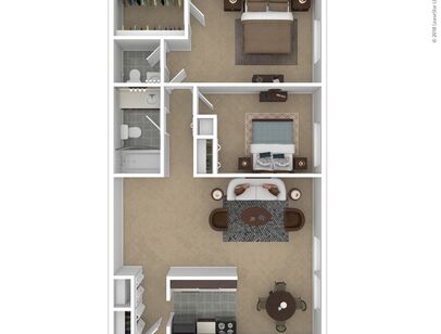 The Briarwood: Beds - 2: Baths - 1.5: SqFt Range - 1050 to 1050