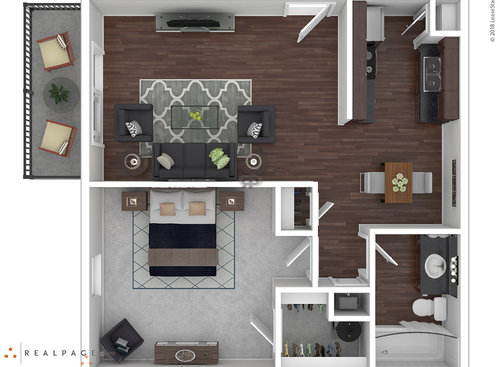 B1102: Beds - 1: Baths - 1: SqFt Range - 723 to 723