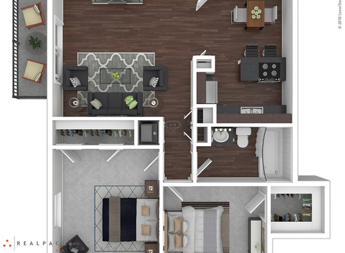 C2102: Beds - 2: Baths - 1: SqFt Range - 876 to 876