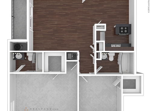 D2202: Beds - 2: Baths - 2: SqFt Range - 1035 to 1035
