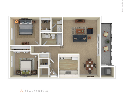 The Lapeer: Beds - 2: Baths - 1.5: SqFt Range - 1160 to 1160