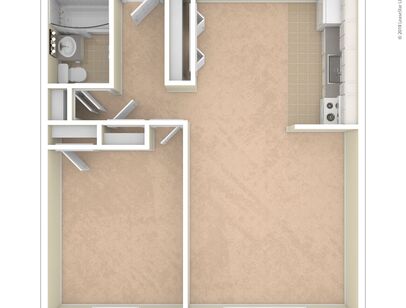 1 Bedroom, Mid-level: Beds - 1: Baths - 1: SqFt Range - 556 to 556