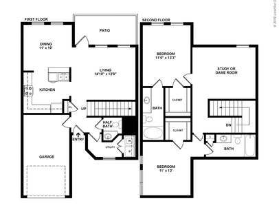 Elm: Beds - 2: Baths - 2: SqFt Range - 1620 to 1620