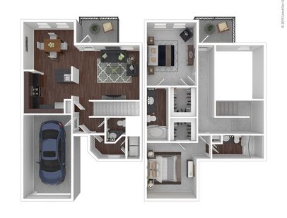 Dogwood: Beds - 2: Baths - 2.5: SqFt Range - 1414 to 1414
