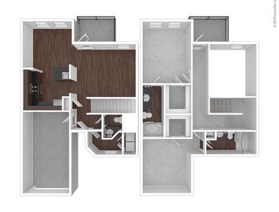 Dogwood: Beds - 2: Baths - 2.5: SqFt Range - 1414 to 1414