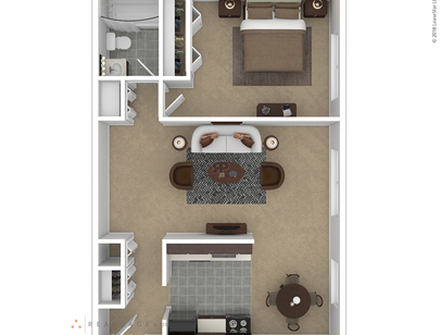 The Ashland: Beds - 1: Baths - 1: SqFt Range - 750 to 750