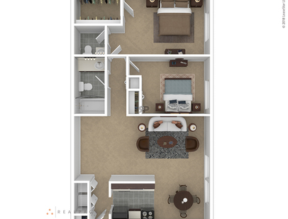 The Briarwood w/ Washer-Dryer: Beds - 2: Baths - 1.5: SqFt Range - 1050 to 1050