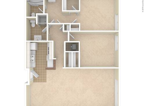 Oxford: Beds - 2: Baths - 2: SqFt Range - 1025 to 1025