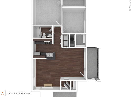 B2101: Beds - 2: Baths - 1: SqFt Range - 912 to 912