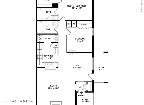 C2201: Beds - 2: Baths - 2: SqFt Range - 1041 to 1041