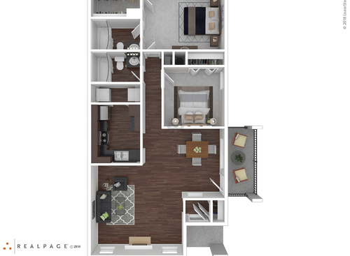 C2201: Beds - 2: Baths - 2: SqFt Range - 1041 to 1041