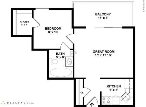 L1100: Beds - 1: Baths - 1: SqFt Range - 475 to 475