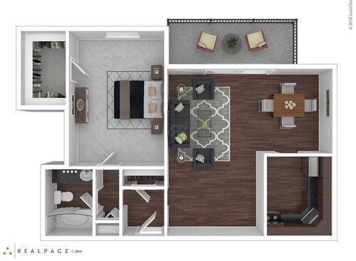 M1100: Beds - 1: Baths - 1: SqFt Range - 795 to 795