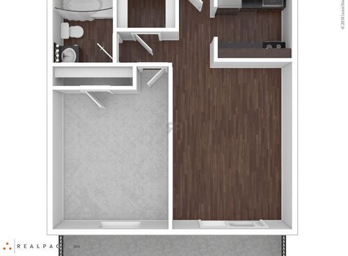 C1100: Beds - 1: Baths - 1: SqFt Range - 612 to 612