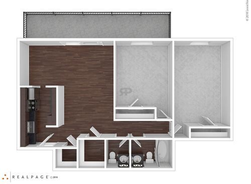 N2100: Beds - 2: Baths - 1: SqFt Range - 1050 to 1050