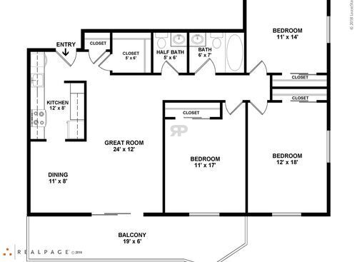 H3101: Beds - 3: Baths - 1: SqFt Range - 1140 to 1140