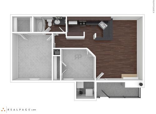 B1102: Beds - 2: Baths - 1: SqFt Range - 821 to 821