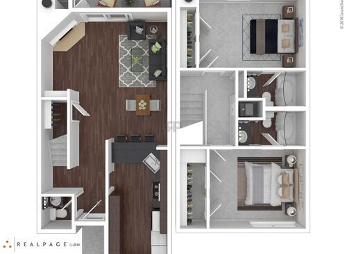 D22TH: Beds - 2: Baths - 2.5: SqFt Range - 1117 to 1117