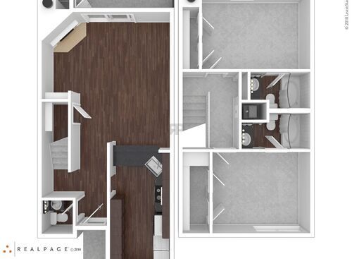 D22TH: Beds - 2: Baths - 2.5: SqFt Range - 1117 to 1117