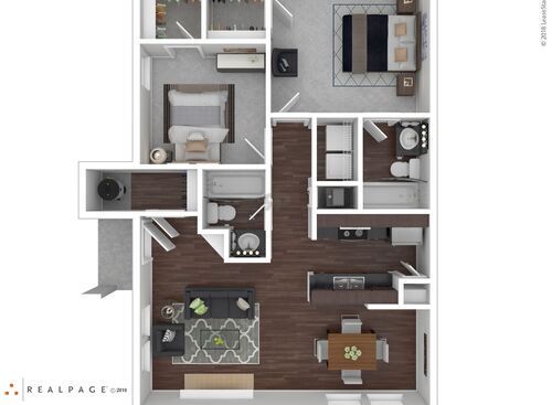 AU-O: Beds - 2: Baths - 2: SqFt Range - 902 to 902
