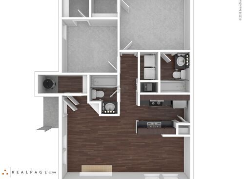 AU-O: Beds - 2: Baths - 2: SqFt Range - 902 to 902