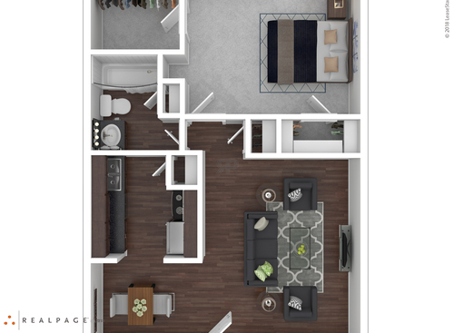 B11-1: Beds - 1: Baths - 1: SqFt Range - 702 to 702