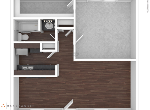 C1101: Beds - 1: Baths - 1: SqFt Range - 702 to 702