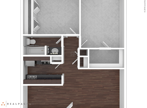 D2101: Beds - 2: Baths - 1: SqFt Range - 821 to 821