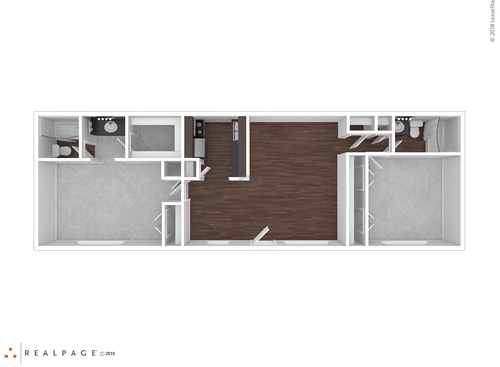 F2201: Beds - 2: Baths - 2: SqFt Range - 1045 to 1045