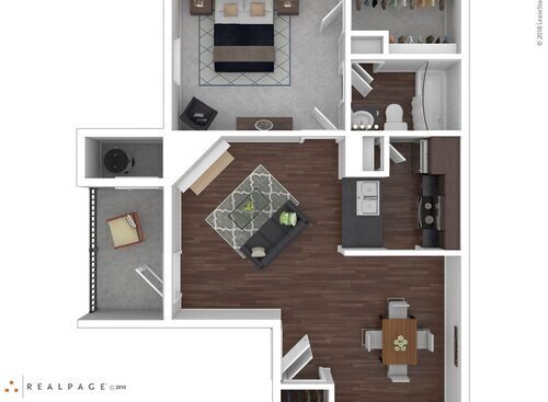 1A: Beds - 1: Baths - 1: SqFt Range - 623 to 623