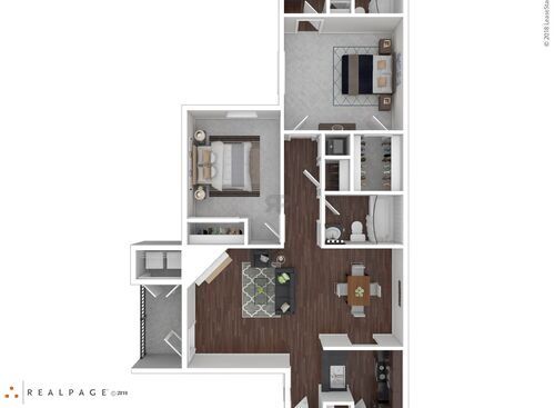 2A: Beds - 2: Baths - 2: SqFt Range - 875 to 875