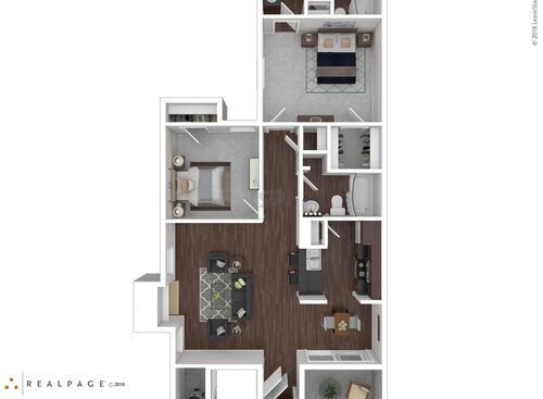 2B: Beds - 2: Baths - 2: SqFt Range - 930 to 930