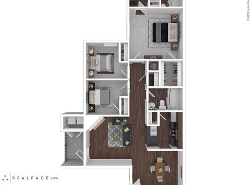 3A: Beds - 3: Baths - 2: SqFt Range - 1050 to 1050