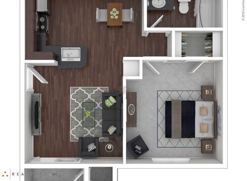 B1102: Beds - 1: Baths - 1: SqFt Range - 578 to 578