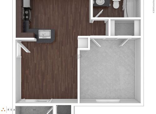 B1102: Beds - 1: Baths - 1: SqFt Range - 578 to 578
