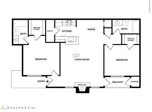 F2202: Beds - 2: Baths - 2: SqFt Range - 1000 to 1000