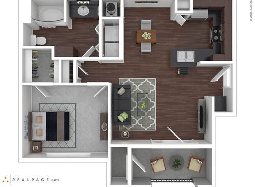 B: Beds - 1: Baths - 1: SqFt Range - 727 to 727