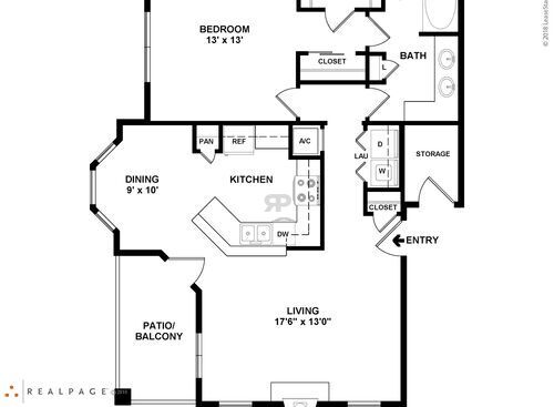 D: Beds - 1: Baths - 1: SqFt Range - 941 to 941