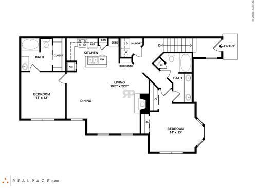 O2: Beds - 2: Baths - 2: SqFt Range - 1140 to 1140